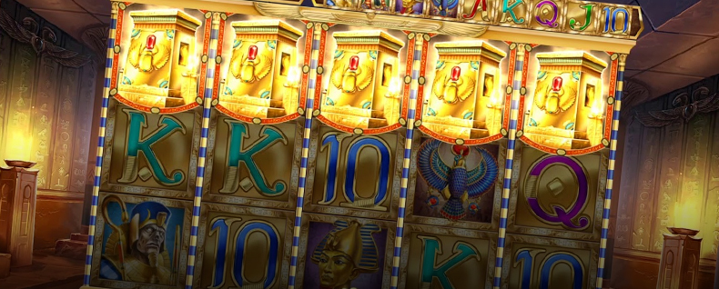 Egyptian themed slot machine